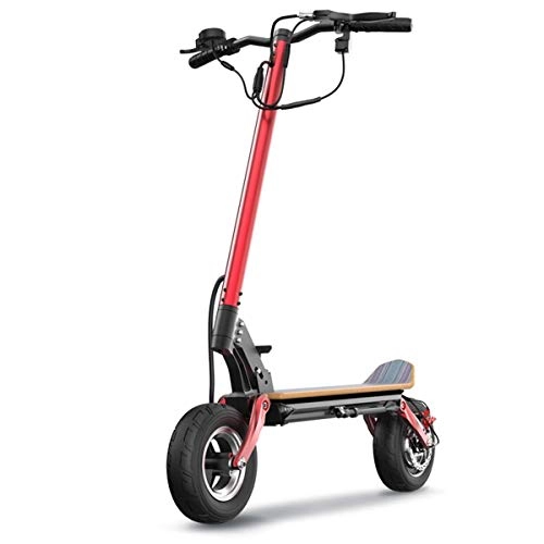 Electric Scooter : Electric Scooter Adult Folding Driving Two-Wheel Small-Sized Lithium Battery Bicycle, Easy To Work, Easy To Carry, 36V, 50km