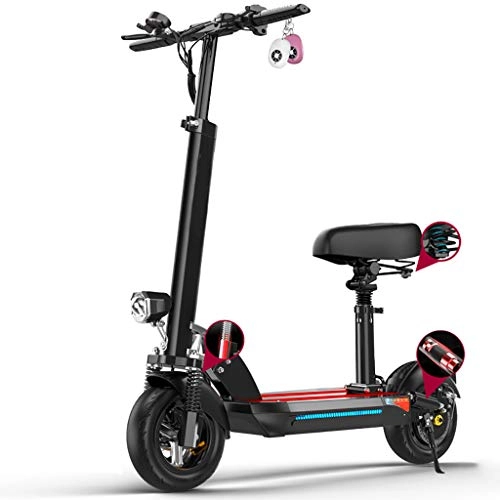 Electric Scooter : Electric Scooter Adults, USB, 90KM Long-Range, 500w High Power Motor, E-Scooter with Waterproof LCD-display, Convenient and Fast Commuting, Max Speed 45km / h, E-Scooter with 10'' Tire