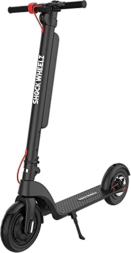 Electric Scooter : ELECTRIC SCOOTER - E SCOOTER 3 SPEED MODES - TOP SPEED 15 MPH (24KM / H) Electric 10.5 Inch Wheel Foldable Scooter with LCD Screen High Range Detachable Battery HX X8 350W / 36V Shock Wheelz ™ PRO-MAX