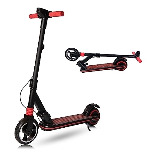 Electric Scooter : Electric Scooter Foldable, Electric scooter children, electric scooter with LED display, foldable electric scooter, E Scooter Two types of braking, maximum speed 14KM / H, from 6-12 years (Color : 1)