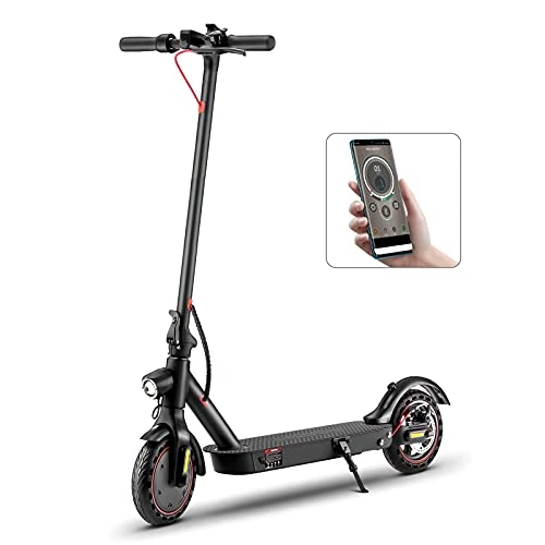 Electric Scooter : Electric Scooter for Adults 350W Motor, Speed Max 30km / h, 8.5'' Honeycomb Tires E-scooter, Foldable Scooter Double Suspension, APP Controller Commuter Electric Scooter Perfect for Gift