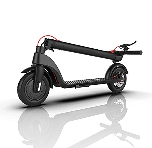 Electric Scooter : Electric Scooter for Adults & Teenagers, Foldable E Scooter with 350W motor, 6.4Ah Removable Li-ion Battery, 10 inches Pneumatic Tire, Max speed 15.5 Mph 12.4 Mile Long Range, E-Brake & Disk Brake