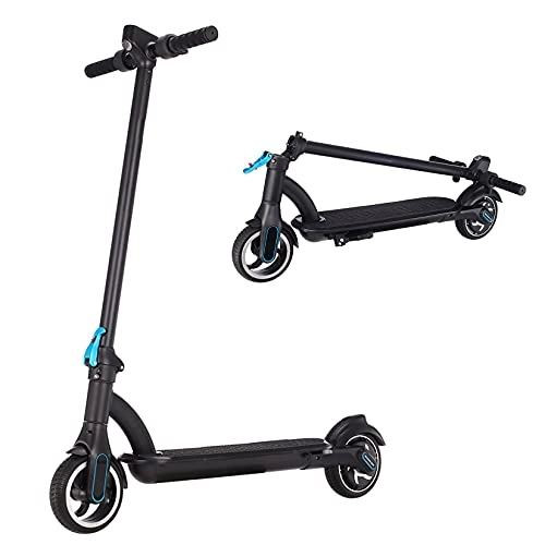 Electric Scooter : Electric Scooter, Lightweight Easy-Carrying City Kick Scooter for Adult Or Young, 250W Motor / 22KM Max Distance / Max Speed 14MPH / 6.5'' Tires / 36V 5Ah Battery, Black
