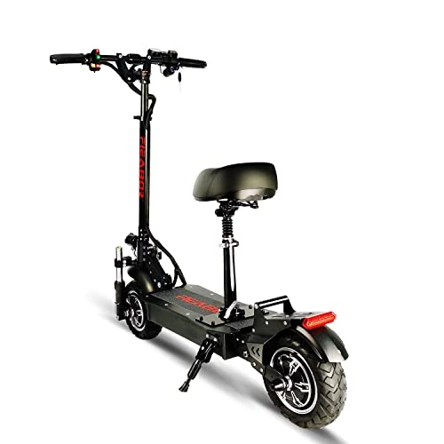 Electric Scooter : Electric Scooter, Offroad Folding Sports Scooter with 10.5'' Tires, Electric Kick Scooter for Adults, Front and rear dual drive with Powerful motor, Up to 75MPH, Max Loading 441lbs