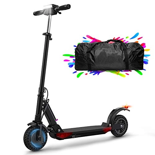 Electric Scooter : Electric Scooters Adults 30km Long Range 350W Motor 8'' Honeycomb Explosion-Proof Tire E Scooter 25 kmh Fast Folding Electric Scooter for Adult and Teenagers (black)