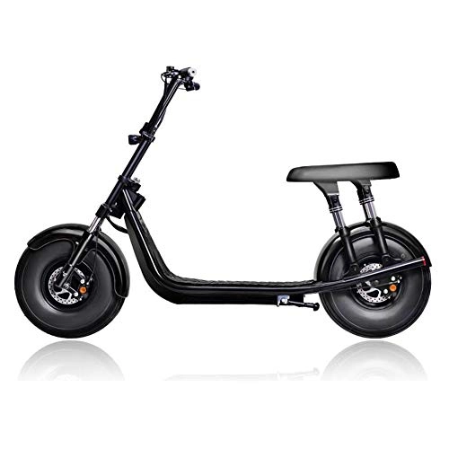 Electric Scooter : FDQNDXF Off-Road Electric Scooter, 60V 14A 1000W Two-Wheel Mini Adult Wide Tire Electric Car, Suitable for Adult Off-Road Enthusiast