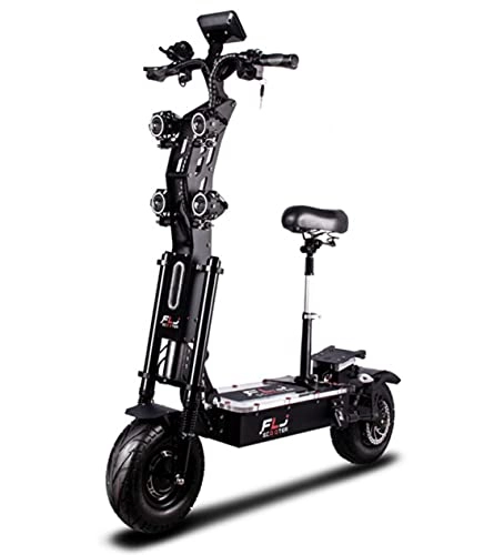 Electric Scooter : FLJ Scooter SK2 8000w 45ah 13 Inch Electric Scooter with Seat