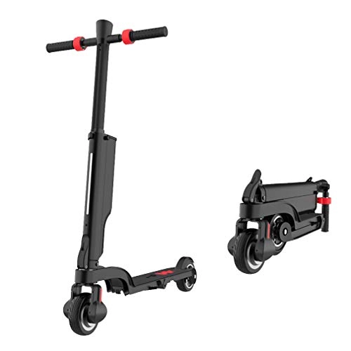 Electric Scooter : Foldable Electric Scooter, Max Speed 25 km / h, Upgraded Detachable Battery, 5.5" Non-Pneumatic Tires Kick Scooter for Comfortable Commuting and Travel