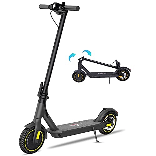 Electric Scooter : Foldable Happyrun Electric Scooters, E-Scooter with 10’’ Honeycomb Tyres, 25km / h Max Speed, 350W motor and Bluetooth App Control