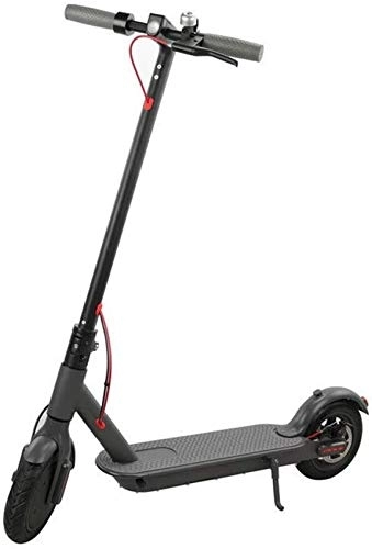 Electric Scooter : Folding Portable Electric Scooter With Lcd Display 7.5A Li-Ion Battery Up To 25 Km / H With 8.5 Inch Pneumatic Tires Gift For Teenagers And Adults (Black)