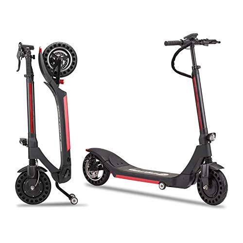 Electric Scooter : FUJGYLGL 10 Inch Electric Scooter, Portable & Extremely Lightweight，Kick Scooter Foldable 2 Wheel, 350W 36V, Max Speed 25km / h, Electric Kick Scooters for Adult and Teens (Size : 10.4AH)