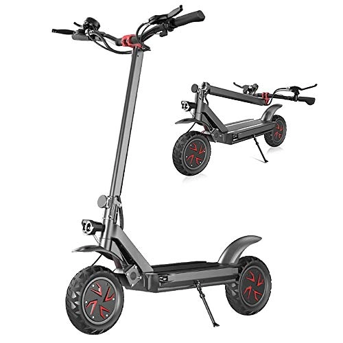 Electric Scooter : FUJGYLGL Adult Electric Scooter, Dual Motor Drive, Fast Speed, Fast Speed, Strong Endurance, with Lighting Function, Strong Braking Performance