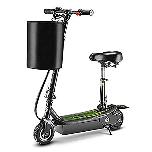 Electric Scooter : FUJGYLGL Adult Electric Scooter, Small Body, Foldable, Strong Carrying Capacity, Powered by Lithium Battery, Aluminum Alloy Body, Can Carry Objects