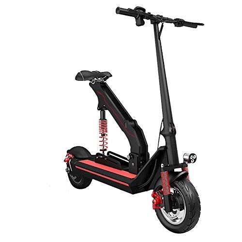 Electric Scooter : FUJGYLGL Adult Lithium Battery Electric Scooter, Foldable, with Shock Absorption System, Strong Bearing Capacity, Strong Endurance, With Lighting Function