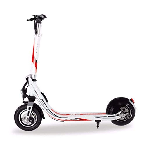 Electric Scooter : FUJGYLGL Adult Portable Electric Scooter, Aluminum Alloy Body, Light Weight, Large Capacity Lithium Battery, High Power Motor, Fast Speed