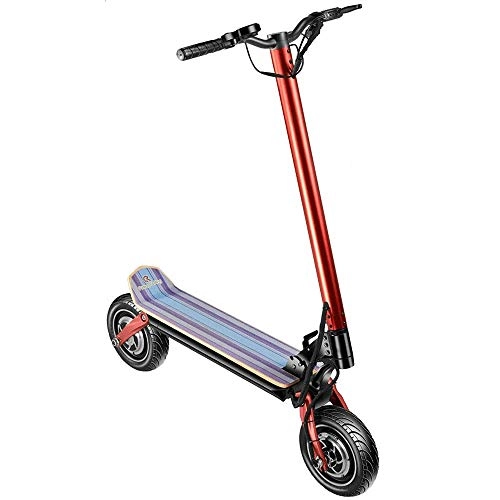Electric Scooter : FUJGYLGL Double drive folding electric vehicle, Adjustable Kick Scooter for Adults Teens, Big Wheels with Aluminum Alloy Commuter Scooter for Kids Years and up