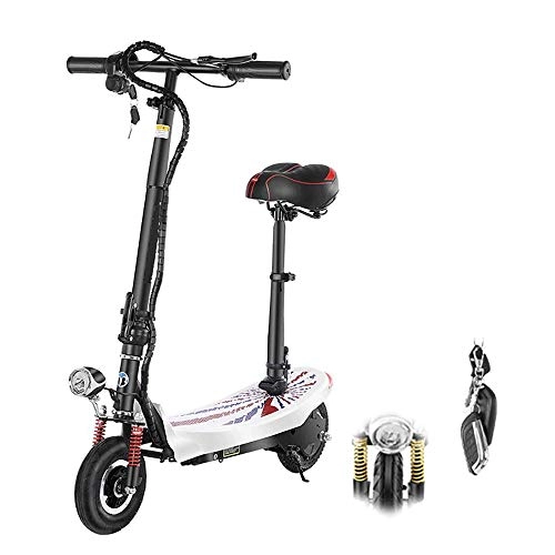 Electric Scooter : FUJGYLGL Electric Scooter Adult Mini Folding，Electric Scooter Foldable Electric Scooter Adult, Super Light Kick Scooter with Light and Display