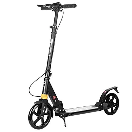Electric Scooter : FUJGYLGL Electric scooter big wheel pedal，Foldable Max Electric Scooter Adult, Super Light Scooter with Light