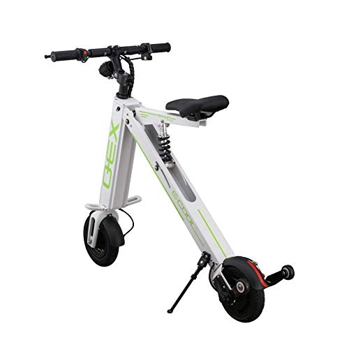 Electric Scooter : FUJGYLGL Electric Scooter, Electric Bike Bicycle With Lcd-Display Two-Wheeled Battery Car With Seat Foldable Maximum Speed 20Km / H 20Km Long Range Adult-Black