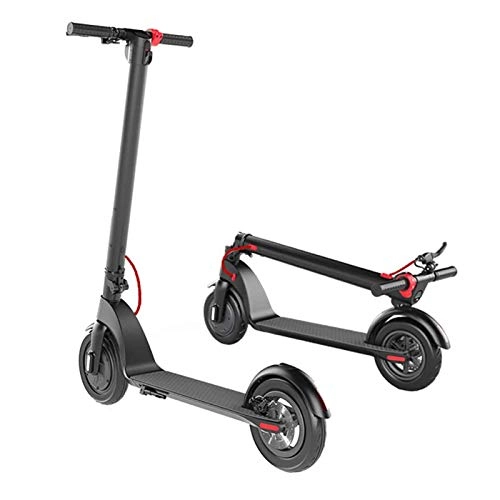 Electric Scooter : FUJGYLGL Electric Scooter for Adult, Powerful 350W Motor, 8.5" Solid Tire, Foldable, Portable & Extremely Lightweight, for Travel and Commuting