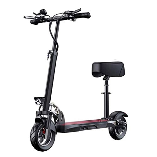 Electric Scooter : FUJGYLGL Electric Scooter with Safety Front Rear Lights, Foldable Adult Commuter Scooter -500W Motor, Up to 24.85MPH, 28 Miles Range, 330 Lbs Max Load，Aluminum Lightweight Electric Scooter