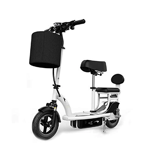Electric Scooter : FUJGYLGL Foldable Electric Scooter, 10-inch 350w Motor Maximum Speed 25km / H Pneumatic Tire Intelligent LCD Display