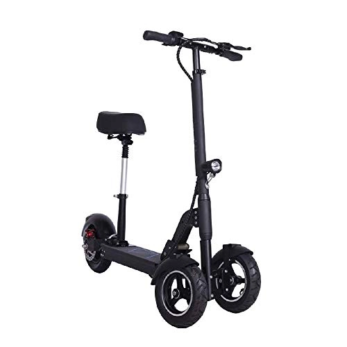 Electric Scooter : FUJGYLGL Foldable Electric Scooter, 48v500w Motor 10 Inch Off-road Tire Multifunctional Portable and Comfortable Mini Scooter