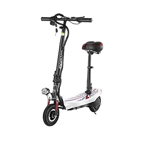 Electric Scooter : FUJGYLGL Foldable Electric Scooter, Commuting Motorized Scooter, Easy-to-Fold Lightweight with LCD-display, Up to 30Km / h, Detachable seat, for Adults and Kids