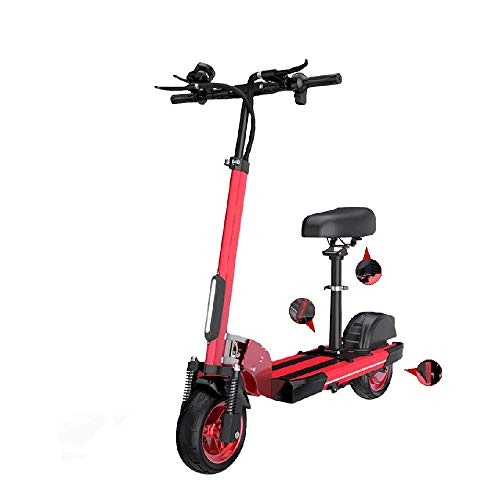 Electric Scooter : FUJGYLGL Foldable Electric Scooter, Intelligent 10-inch with LCD Display Maximum Speed 55km / H with USB Mobile Phone Charging Port for Adults and Teenagers