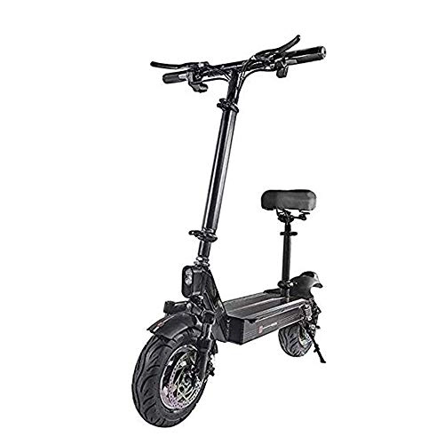 Electric Scooter : FUJGYLGL Foldable Electric Scooter, Portable 11-inch Off-road Tire 50 Km / H USB Charging and GPS Positioning Height Adjustable