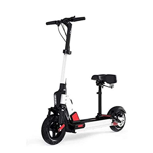Electric Scooter : FUJGYLGL Folding Electric Scooter, 350w Motor 30 Km / H Dual Height Adjustable Brake System Suitable for Adults and Teenagers