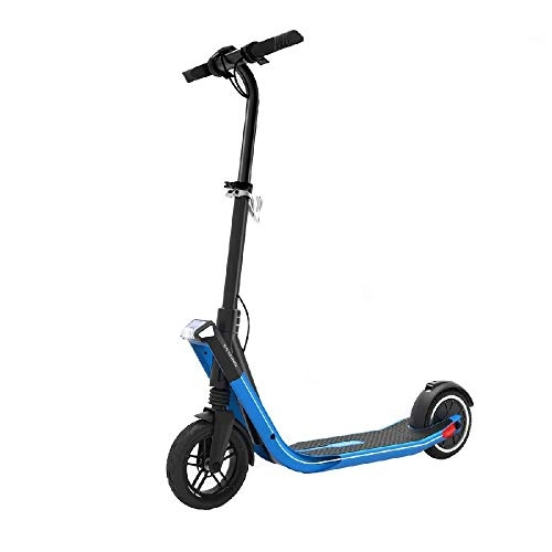 Electric Scooter : FUJGYLGL Folding Portable Electric Scooter, Maximum Speed Is 25 Km / H with LED Light Lightweight Children Adjustable Speed Scooter