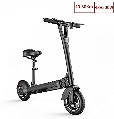 Electric Scooter : FUJGYLGL High Speed Electric Scooter, Foldable Electric Scooter, with LCD-display LED Lights, 50Miles Range of Riding, Electric Brake for Adults and Kids (Size : 48V500W)
