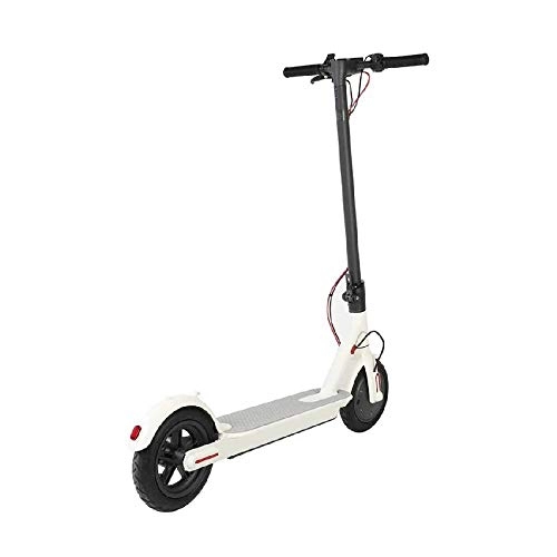 Electric Scooter : FUJGYLGL Portable Electric Scooter, Double Brake Led Power Indicator 8.5 Inch Unisex Outdoor Scooter