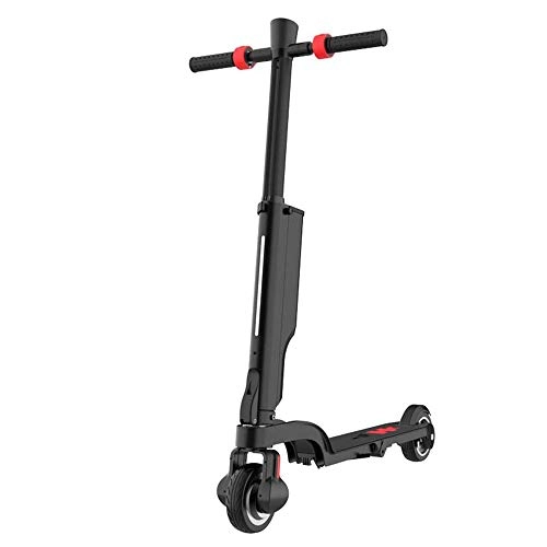 Electric Scooter : FUJGYLGL Portable folded electric scooter 5.5 inch Adult electric scooter with Bluetooth hi-fi Can be placed in a backpack
