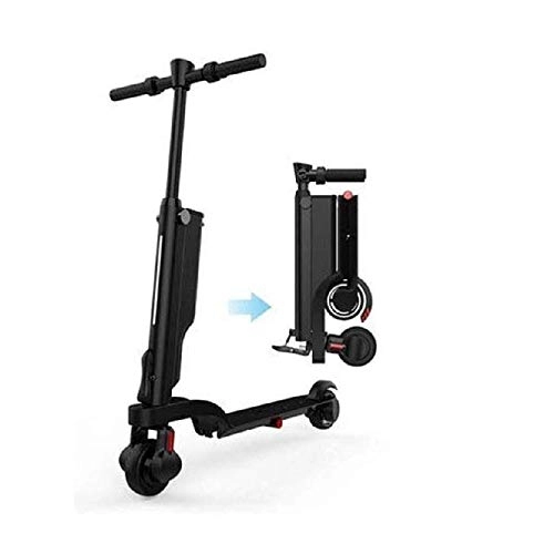 Electric Scooter : FUJGYLGL Portable Folding Electric Scooter, Lightweight and Foldable Ergonomic USB Charging Youth and Adult Outdoor Travel Activity Scooter