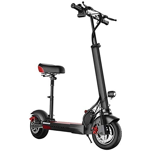 Electric Scooter : FUJGYLGL Scooter Adult Folding Electric Car, Electric Scooter Solid Tires Up to One-Step Fold, Adult Electric Scooter for Commute