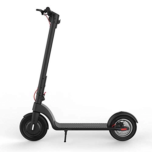 Electric Scooter : FUJGYLGL Smart Electric Scooter, Scooter, Featuring Front and Rear Caliper Brakes and Rear Axle Pegs with Inflatable Wheels