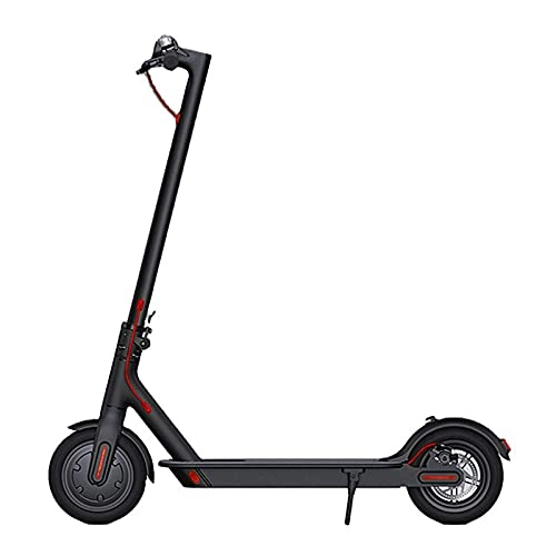 Electric Scooter : Gmjay Electric Scooter Adult 350W Motor 8.5” Solid Tires 18 Miles Long Range Folding Electric Scooters for Commute and Travel, Black
