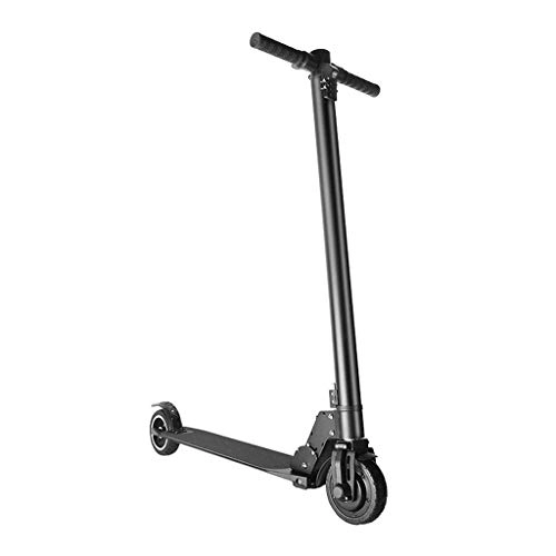 Electric Scooter : GOHHK Electric Scooter Powerful 250W Lightweight 11KG Scooter Lithium Battery Rechargeable Adult Unisex Portable Folding Motorized Scooter Black-6.5 inch