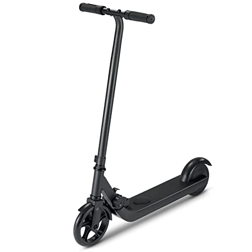 Electric Scooter : HEFAUX Electric Scooters for Kids Foldable E-scooters Rear Brake Kick Scooter with Atmosphere Lights with 200W Motor & 4-6km / h &5-7km, 2H Charging time，Multiple Colours