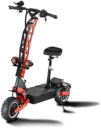 Electric Scooter : Helmets Electric Scooter 11 Inch Off-Road 5600W Dual Motor Max Speed 85km / h, 200kg Load, With 60V 33.6AH Lithium Battery