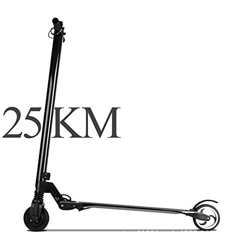 Electric Scooter : Helmets Electric Scooter 3 Speed Modes Folding E-Scooter, Max 25 Km Long Range Battery, 25 Km / h, Carbon Fiber Material, 125kg Load, Folding Scooter With LCD Display
