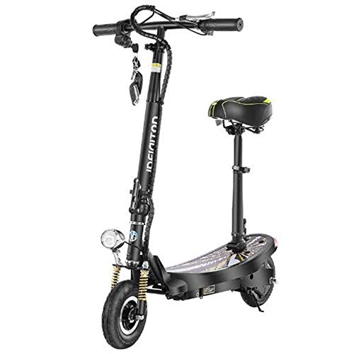 Electric Scooter : Helmets Electric Scooter For Adult 350W Electric Motor, Endurance 10-50km, Load 150kg, Maximum Speed 35km / h, 8-inch Pneumatic Tire, Aluminum Alloy + High Carbon Steel Material