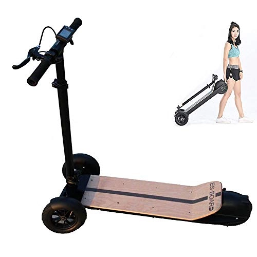 Electric Scooter : Helmets Electric Scooter For Adult Three Rounds Folding E Scooter For Adult Top Speed 30km / h, Endurance 25km, Maximum Load 120kg, 8.5-inch Pneumatic Tires, Dual Brakes