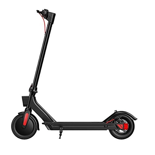 Electric Scooter : Helmets Electric Scooter for Adults E Scooter Lightweight Commuter Scooter, for Adults Max Speed 25km / h 350W Motor 8.5 Inch Solid Anti-skid Tire LCD Display Screen(Black)