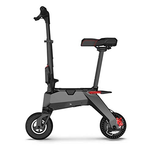 Electric Scooter : Helmets Electric Scooter For Adults, Exchangeable Battery, Aviation Magnesium Alloy Body, Speed 18km / h, Induction Headlights, e-scooter 100 Kg Load Folding Scooters For Adults And Teenagers