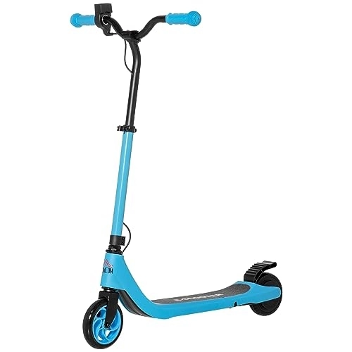 Electric Scooter : HOMCOM IE Located 120W Electric Scooter, E-Scooter with Battery Display, Adjustable Height, Rear Brake, for Ages 6+, Blue