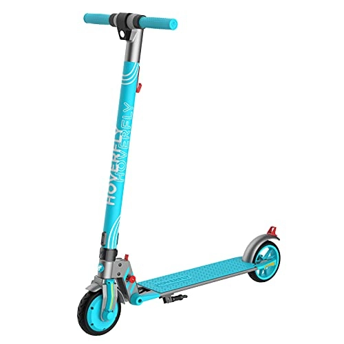 Electric Scooter : HOVERFLY Electric Scooter for Kids 8-15 years old, Foldable E-scooter with 200W Motor, Max Speed 20km / h, Up to 12KM Range, Outdoor Kids Scooter Ride for Teenagers, Adults, up to 80kg - VIBE