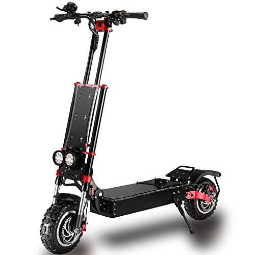Electric Scooter : HWWH Electric Scooter Adult Double Motor Offroad Electric Scooter Adult E Scooter Frame Made of Aviation Aluminium Double Suspension 11 Inch Off-Road Tyres 60 V 38 Ah Lithium Battery 200 kg Load